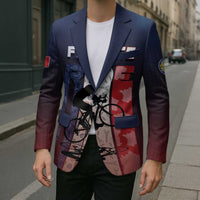 Personalized France Cycling Blazer Ride With Cyclist - Wonder Print Shop