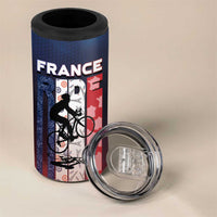 Personalized France Cycling 4 in 1 Can Cooler Tumbler Ride With Cyclist - Wonder Print Shop