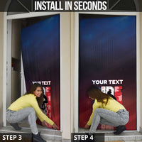 Personalized France Cycling Door Cover Ride With Cyclist - Wonder Print Shop