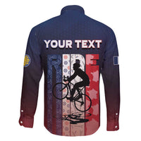 Personalized France Cycling Family Matching Mermaid Dress and Hawaiian Shirt Ride With Cyclist - Wonder Print Shop