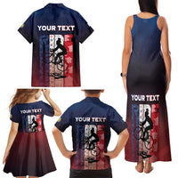 Personalized France Cycling Family Matching Tank Maxi Dress and Hawaiian Shirt Ride With Cyclist - Wonder Print Shop