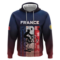 Personalized France Cycling Hoodie Ride With Cyclist - Wonder Print Shop