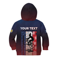 Personalized France Cycling Kid Hoodie Ride With Cyclist - Wonder Print Shop