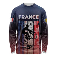 Personalized France Cycling Long Sleeve Shirt Ride With Cyclist - Wonder Print Shop