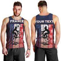 Personalized France Cycling Men Tank Top Ride With Cyclist - Wonder Print Shop