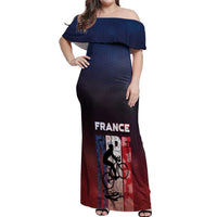 Personalized France Cycling Off Shoulder Maxi Dress Ride With Cyclist - Wonder Print Shop