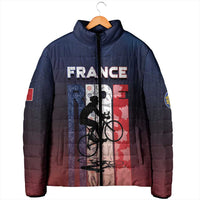 Personalized France Cycling Padded Jacket Ride With Cyclist - Wonder Print Shop