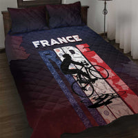France Cycling Quilt Bed Set Ride With Cyclist - Wonder Print Shop
