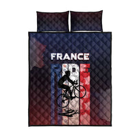 France Cycling Quilt Bed Set Ride With Cyclist - Wonder Print Shop