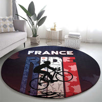 France Cycling Round Carpet Ride With Cyclist - Wonder Print Shop
