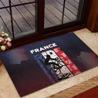France Cycling Rubber Doormat Ride With Cyclist - Wonder Print Shop