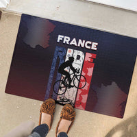 France Cycling Rubber Doormat Ride With Cyclist - Wonder Print Shop