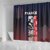 France Cycling Shower Curtain Ride With Cyclist - Wonder Print Shop