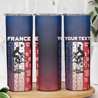 Personalized France Cycling Skinny Tumbler Ride With Cyclist - Wonder Print Shop