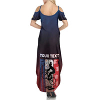 Personalized France Cycling Summer Maxi Dress Ride With Cyclist - Wonder Print Shop