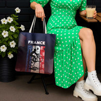 France Cycling Tote Bag Ride With Cyclist - Wonder Print Shop