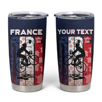 Personalized France Cycling Tumbler Cup Ride With Cyclist - Wonder Print Shop