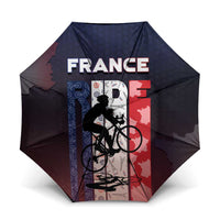 France Cycling Umbrella Ride With Cyclist - Wonder Print Shop