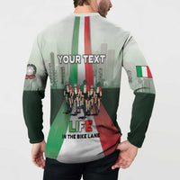 Personalized Italy Cycling Button Sweatshirt Life In The Bike Lane - Wonder Print Shop
