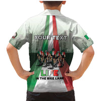Personalized Italy Cycling Family Matching Mermaid Dress and Hawaiian Shirt Life In The Bike Lane - Wonder Print Shop