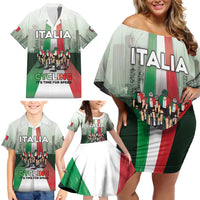Personalized Italy Cycling Family Matching Off Shoulder Short Dress and Hawaiian Shirt Life In The Bike Lane - Wonder Print Shop