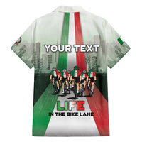 Personalized Italy Cycling Family Matching Short Sleeve Bodycon Dress and Hawaiian Shirt Life In The Bike Lane - Wonder Print Shop