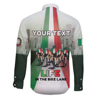 Personalized Italy Cycling Family Matching Short Sleeve Bodycon Dress and Hawaiian Shirt Life In The Bike Lane - Wonder Print Shop