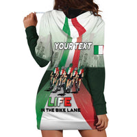 Personalized Italy Cycling Hoodie Dress Life In The Bike Lane - Wonder Print Shop