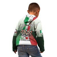 Personalized Italy Cycling Kid Hoodie Life In The Bike Lane - Wonder Print Shop