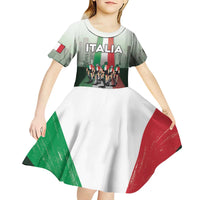 Personalized Italy Cycling Kid Short Sleeve Dress Life In The Bike Lane - Wonder Print Shop