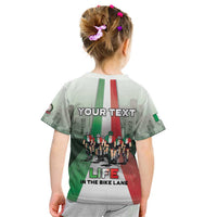 Personalized Italy Cycling Kid T Shirt Life In The Bike Lane - Wonder Print Shop