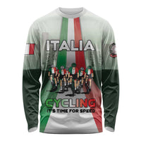Personalized Italy Cycling Long Sleeve Shirt Life In The Bike Lane - Wonder Print Shop