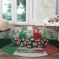 Italy Cycling Round Carpet Life In The Bike Lane - Wonder Print Shop