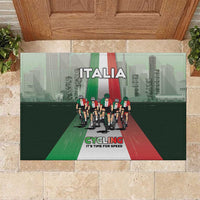 Italy Cycling Rubber Doormat Life In The Bike Lane - Wonder Print Shop
