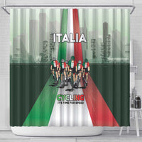 Italy Cycling Shower Curtain Life In The Bike Lane - Wonder Print Shop