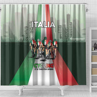 Italy Cycling Shower Curtain Life In The Bike Lane - Wonder Print Shop