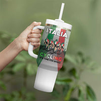 Personalized Italy Cycling Tumbler With Handle Life In The Bike Lane - Wonder Print Shop