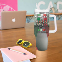 Personalized Italy Cycling Tumbler With Handle Life In The Bike Lane - Wonder Print Shop