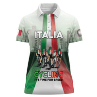 Personalized Italy Cycling Women Polo Shirt Life In The Bike Lane - Wonder Print Shop