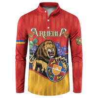 Personalized Armenia Button Sweatshirt Lion As National Symbol - Wonder Print Shop