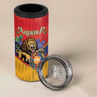 Personalized Armenia 4 in 1 Can Cooler Tumbler Lion As National Symbol - Wonder Print Shop