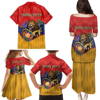 Personalized Armenia Family Matching Puletasi and Hawaiian Shirt Lion As National Symbol - Wonder Print Shop