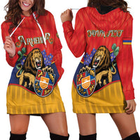 Personalized Armenia Hoodie Dress Lion As National Symbol - Wonder Print Shop