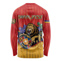Personalized Armenia Long Sleeve Shirt Lion As National Symbol - Wonder Print Shop