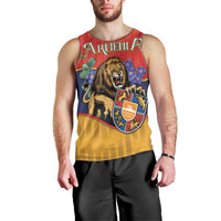 Personalized Armenia Men Tank Top Lion As National Symbol - Wonder Print Shop