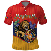 Personalized Armenia Polo Shirt Lion As National Symbol - Wonder Print Shop