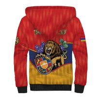 Personalized Armenia Sherpa Hoodie Lion As National Symbol - Wonder Print Shop