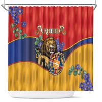 Armenia Shower Curtain Lion As National Symbol - Wonder Print Shop