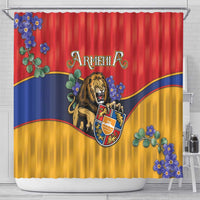 Armenia Shower Curtain Lion As National Symbol - Wonder Print Shop