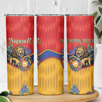 Personalized Armenia Skinny Tumbler Lion As National Symbol - Wonder Print Shop